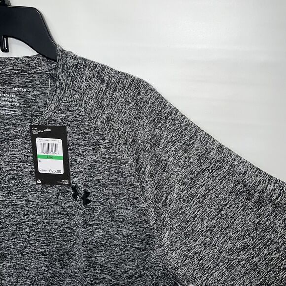 Under Armour Pullover Adult Large Mens Gray Short Sleeve Tech T-Shirt - Picture 8 of 16